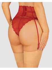 Lonesia porte jarretelles rouge