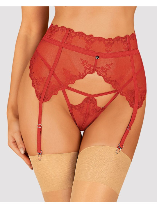 Lonesia porte jarretelles rouge