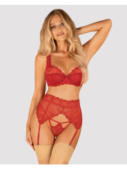 Lonesia porte jarretelles rouge
