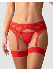 Aliosa porte-jarretelles - Rouge
