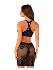 K101 top et jupe - Noire