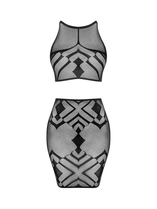 K101 top et jupe - Noire