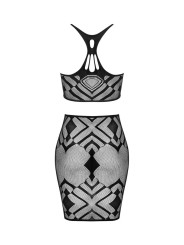 K101 top et jupe - Noire