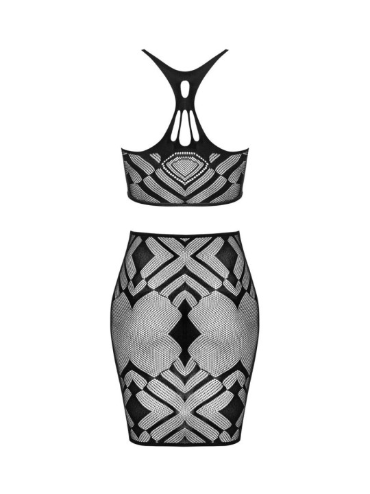 K101 top et jupe - Noire