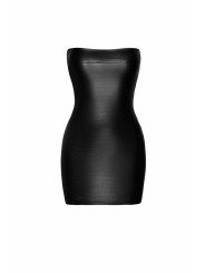 F317 Mini robe en wetlook imprimé crocodile sauvage