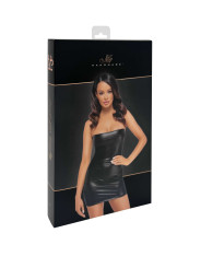 F317 Mini robe en wetlook imprimé crocodile sauvage