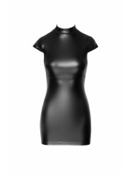 F309 Mini robe fantaisie wetlook avec laçage au dos