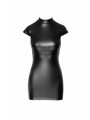 F309 Mini robe fantaisie wetlook avec laçage au dos