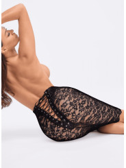 F302 Ambivalence Jupe midi à lacets