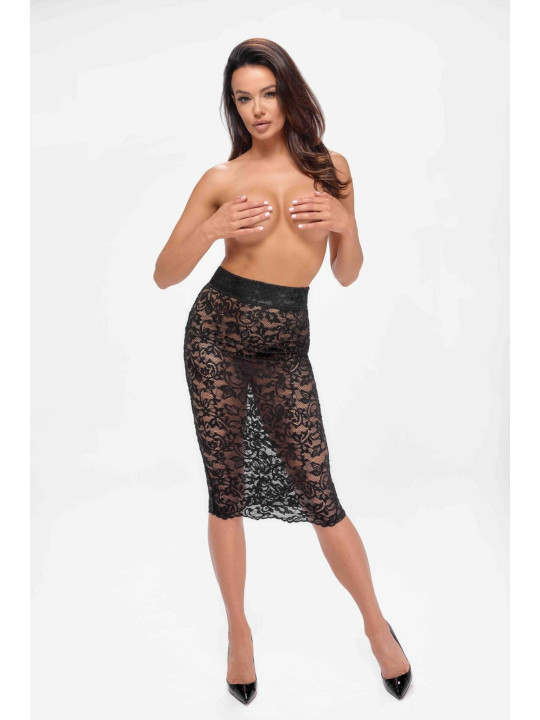 F302 Ambivalence Jupe midi à lacets