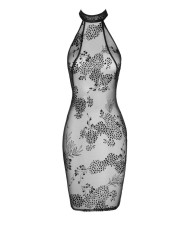 Robe midi en tulle avec bretelles en velours dans le dos