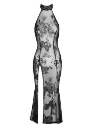 F239 Robe longue en tulle