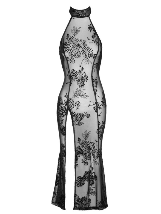 F239 Robe longue en tulle