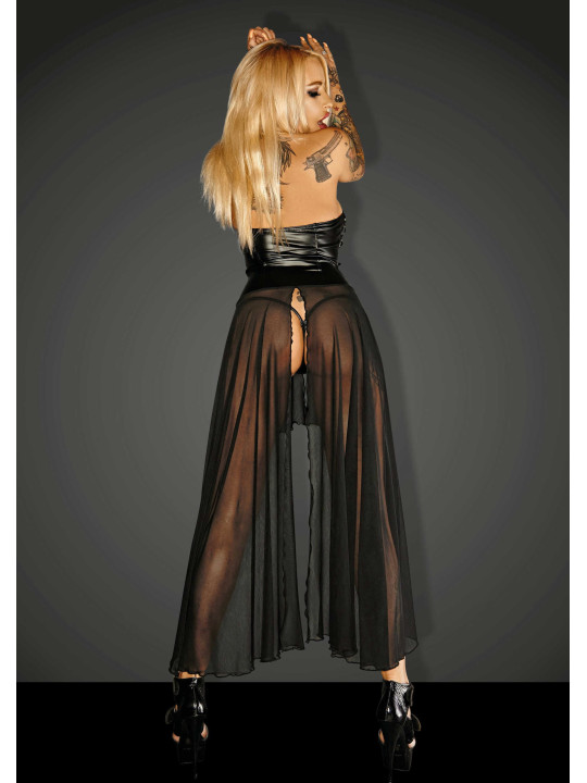 F139 Powerwetlook robe en tulle