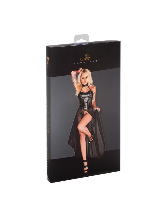 F139 Powerwetlook robe en tulle