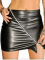 F126 Minijupe en cuir écologique