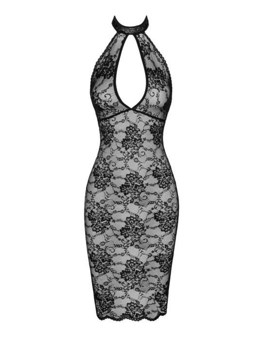 F338 Robe Midi en dentelle Nocturne