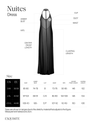 Nuites robe longue - Noire