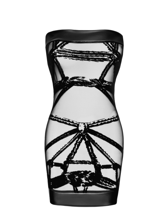 F359 Bondesque Mini robe épaule dénudée