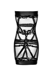 F359 Bondesque Mini robe épaule dénudée