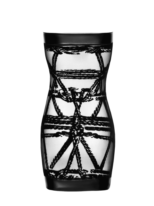 F359 Bondesque Mini robe épaule dénudée