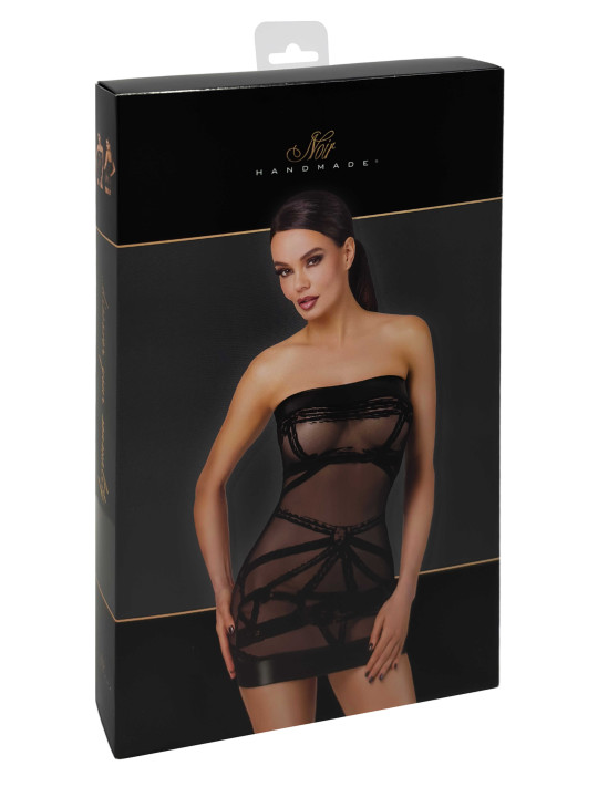 F359 Bondesque Mini robe épaule dénudée