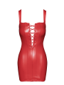 F364 Bombshell mini robe lacée red