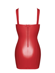 F364 Bombshell mini robe lacée red