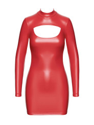 F367 Bombshell Robe Moulante ouverte Red