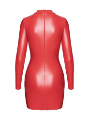 F367 Bombshell Robe Moulante ouverte Red