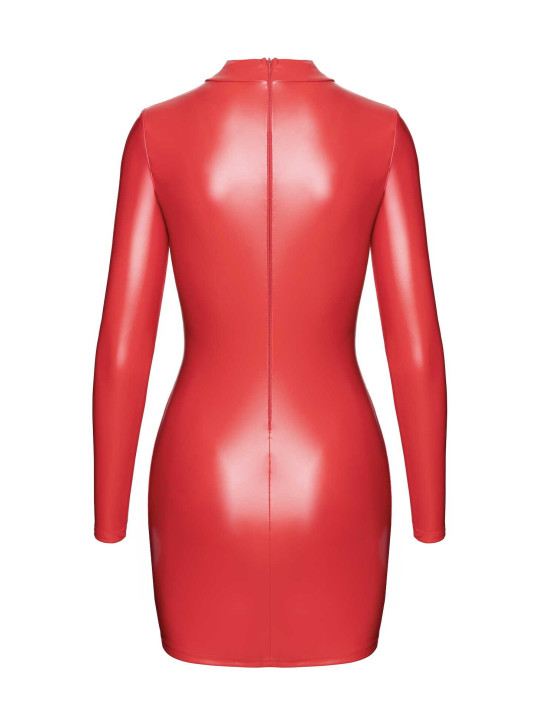 F367 Bombshell Robe Moulante ouverte Red