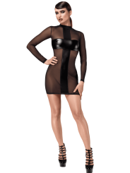 F369 Crossfire Mini Robe en maille et wetlook