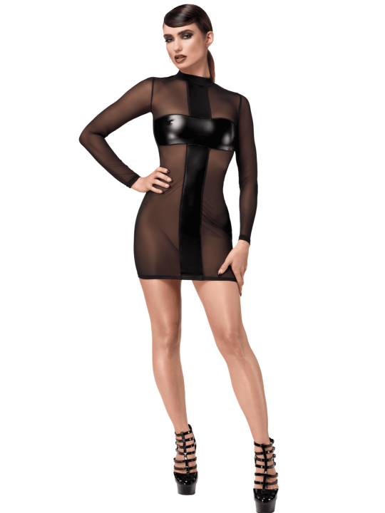 F369 Crossfire Mini Robe en maille et wetlook