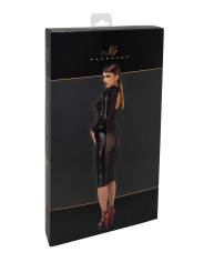 F371 Luxuria robe mi-longue cristal transparente