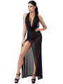 F373 Onyx Robe longue liquide