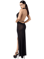 F373 Onyx Robe longue liquide