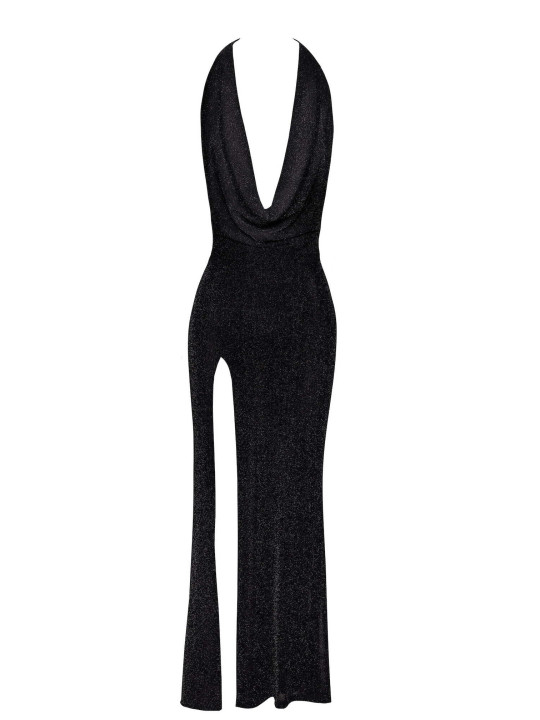 F373 Onyx Robe longue liquide