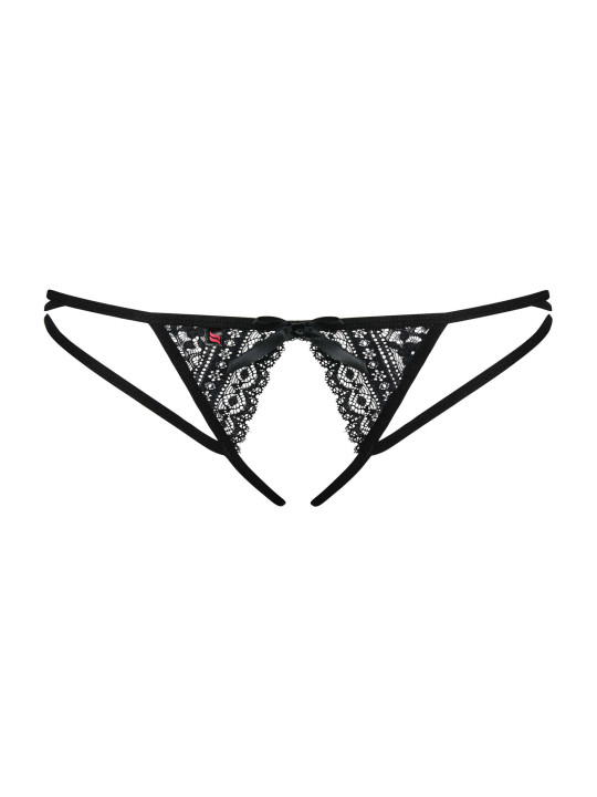 Picantina String ouvert - Noir