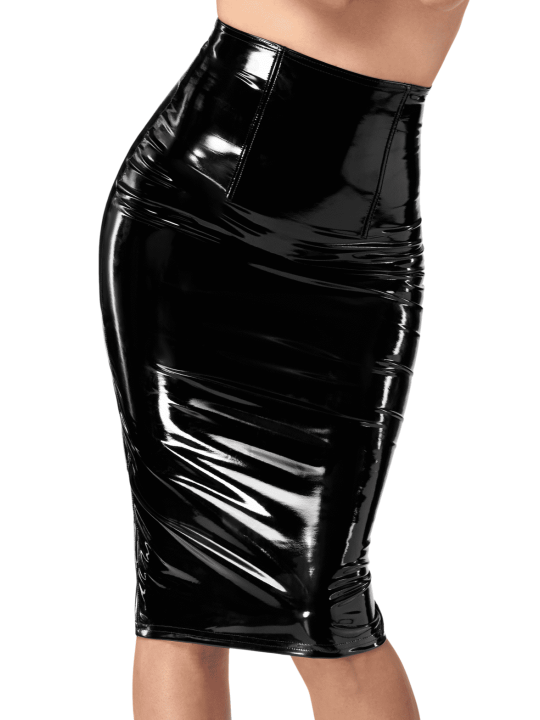 F378 Dominae jupe crayon en PVC