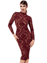 F384 Kink Royal Robe mi-longue