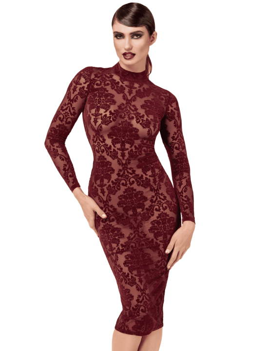 F384 Kink Royal Robe mi-longue