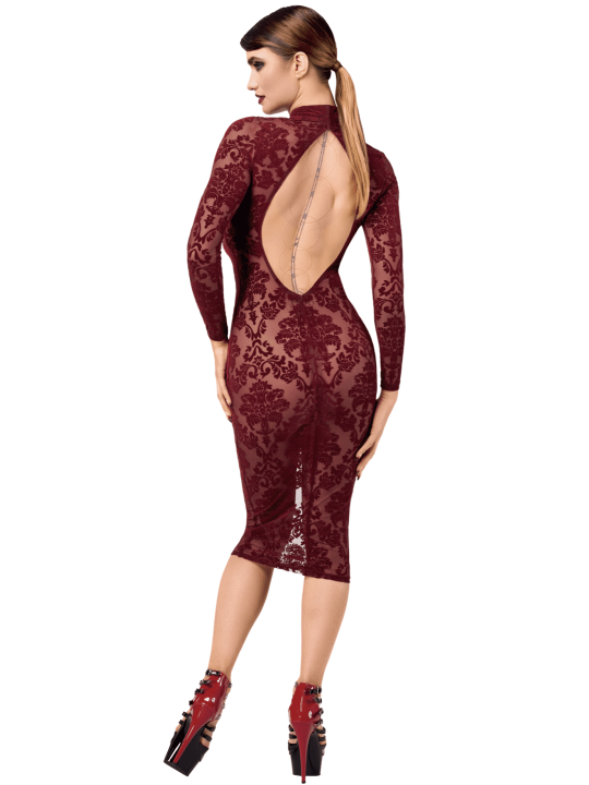 F384 Kink Royal Robe mi-longue