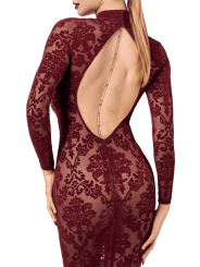 F384 Kink Royal Robe mi-longue