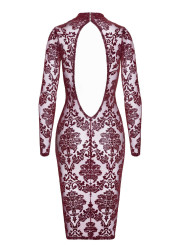 F384 Kink Royal Robe mi-longue