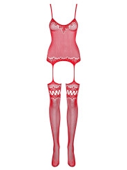 F214 Bodystocking - Rouge