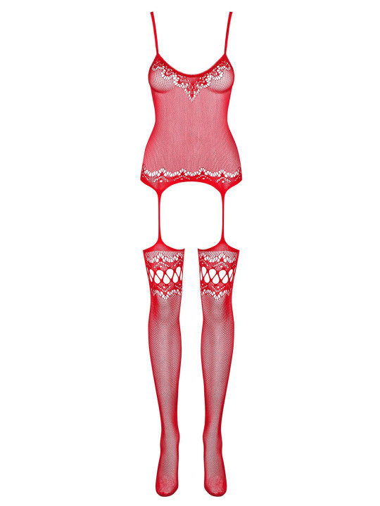 F214 Bodystocking - Rouge