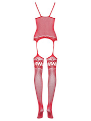 F214 Bodystocking - Rouge