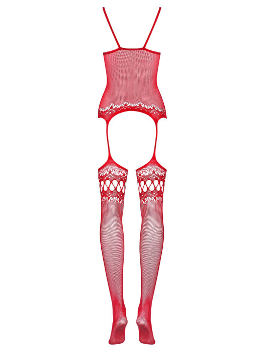 F214 Bodystocking - Rouge