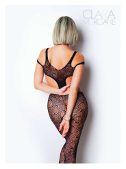 Le numéro 3 bodystocking Clara Morgane - Noir