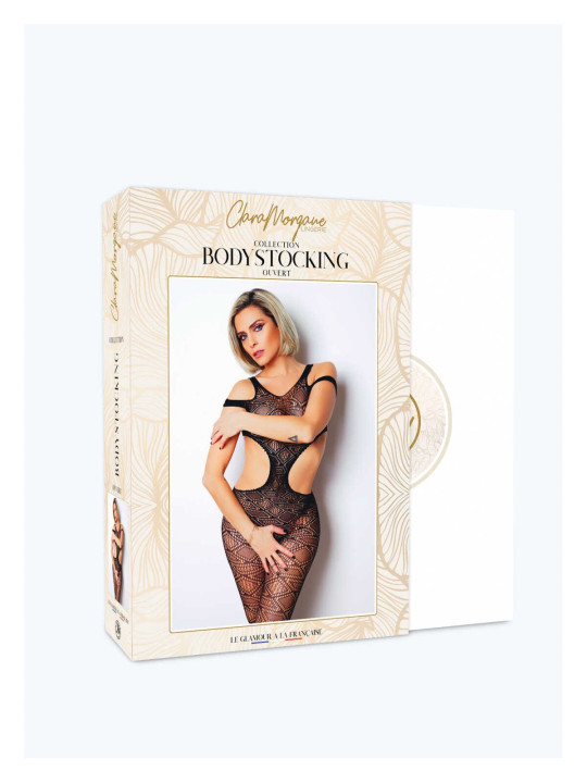Le numéro 3 bodystocking Clara Morgane - Noir